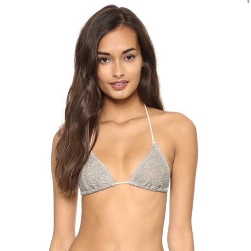 Eberjey Boho Beautiful Gisele Triangle Top Gray